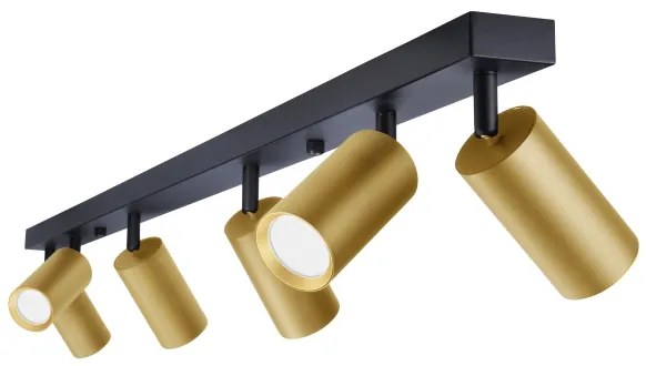 Brilagi - Spot LED dimabil SELE GOLDEN 6xGU10/6,5W/230V negru/auriu