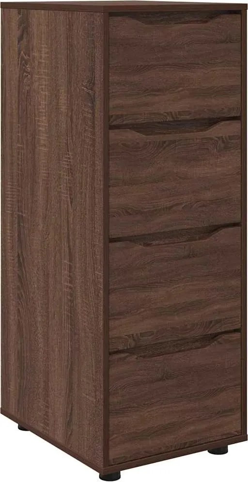 vidaXL Dulap de depozitare Stejar închis 40 x 48 x 105 cm