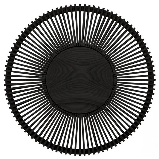 Aplica din lemn, lumina ambientala Clava Up Wood large - black oak