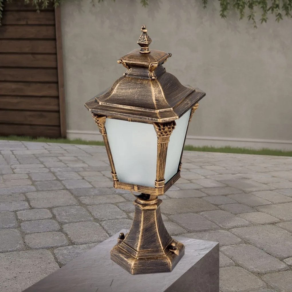 Stalp exterior stil clasic IP23 H57cm Aiko AL 11-1139/1 Patina OR