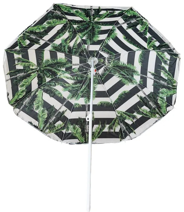 Umbrela de soare PALMA 180 cm, negru-alb