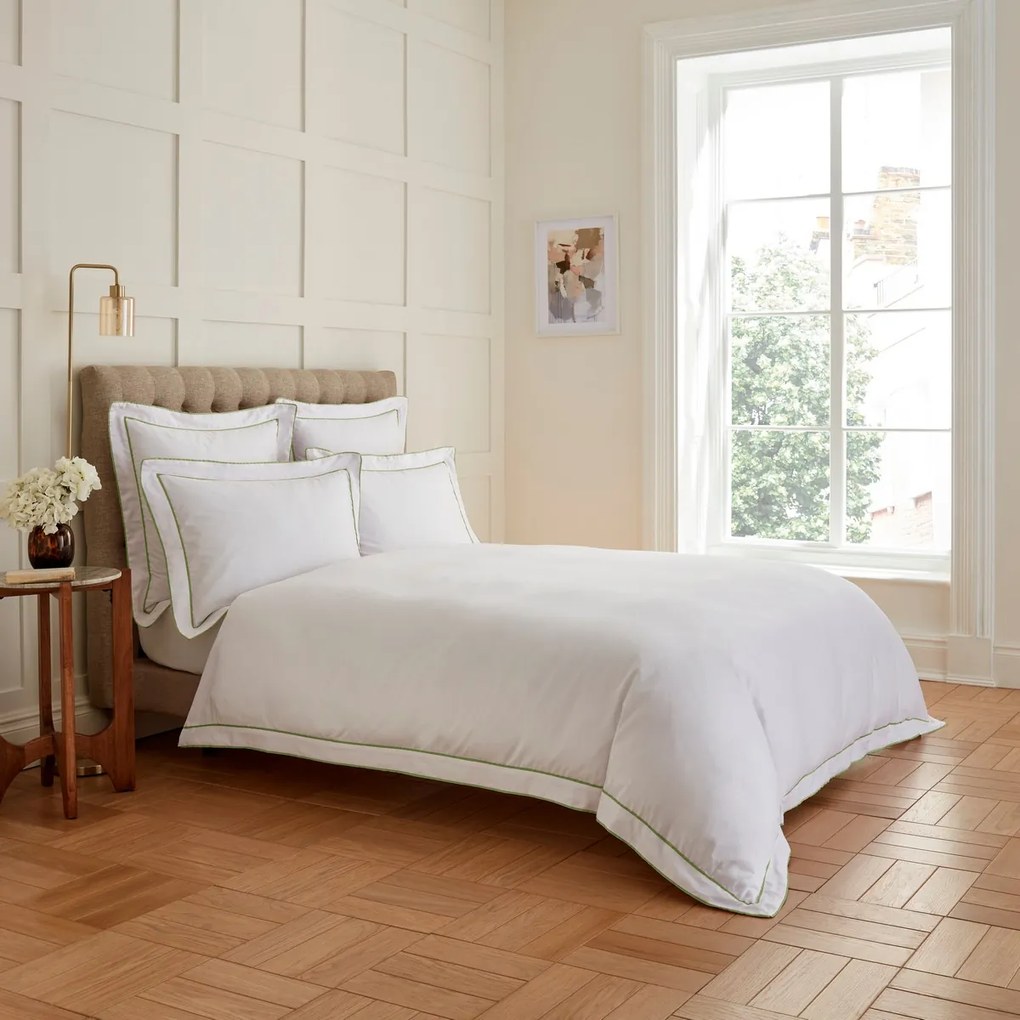 Lenjerie de pat Heritage Collection Double Tape Edge 400TC White Sage