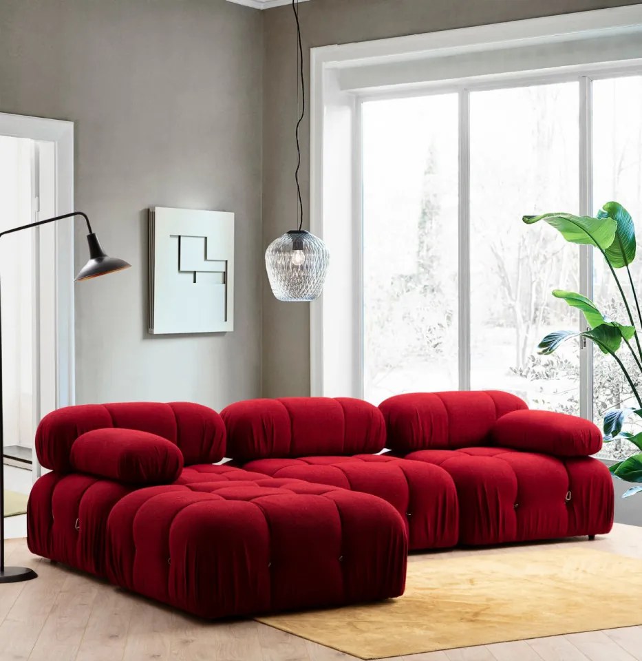 Fotoliu Modular Bubble L1, Rosu