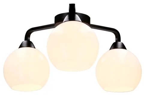 Lustră aplicată CALDERA 3xE27/60W/230V negru