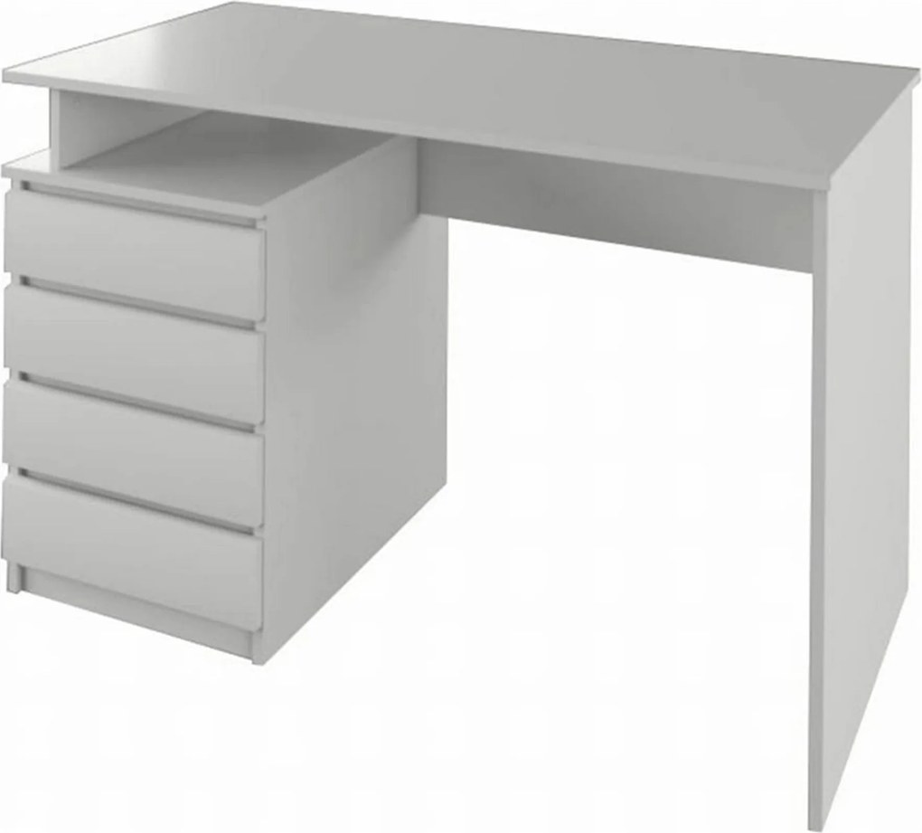 Birou HANY NEW, alb, DTD laminat, 118x60x75 cm