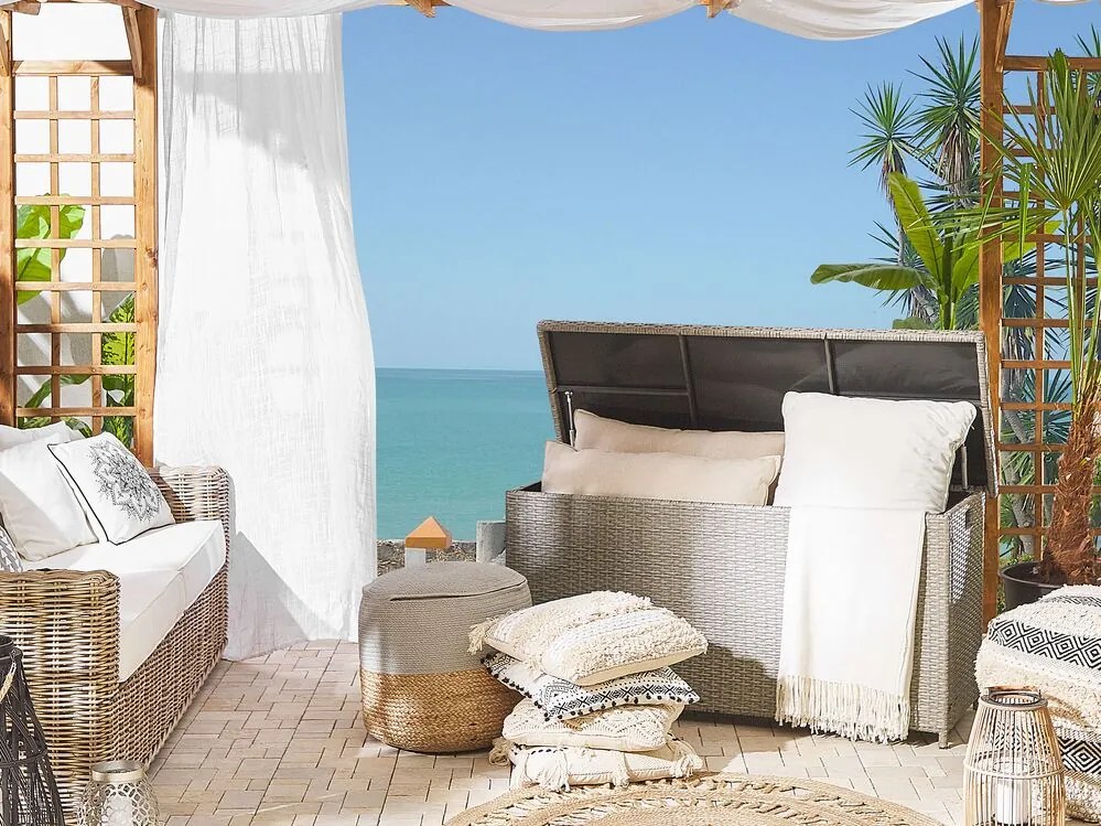 Box de depozitare 126x46 cm MINTARO (bej). Promo -43%. 1027130