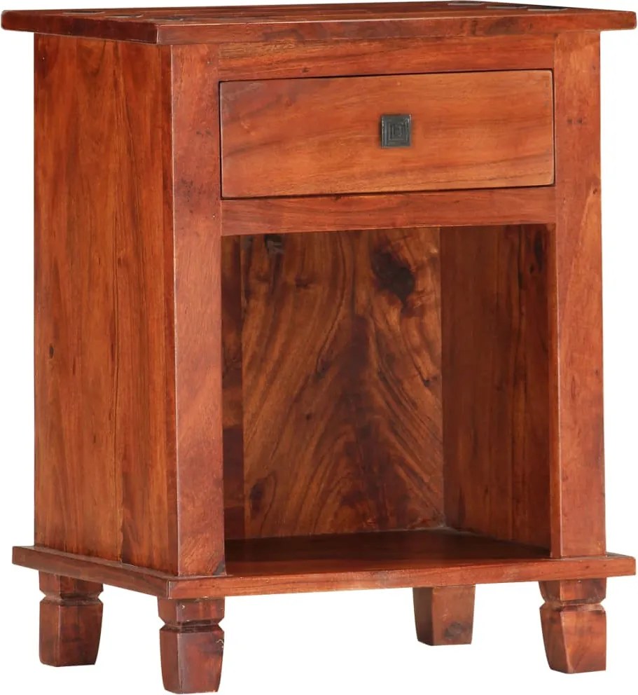 vidaXL Noptieră, 40 x 30 x 50 cm, lemn masiv de acacia