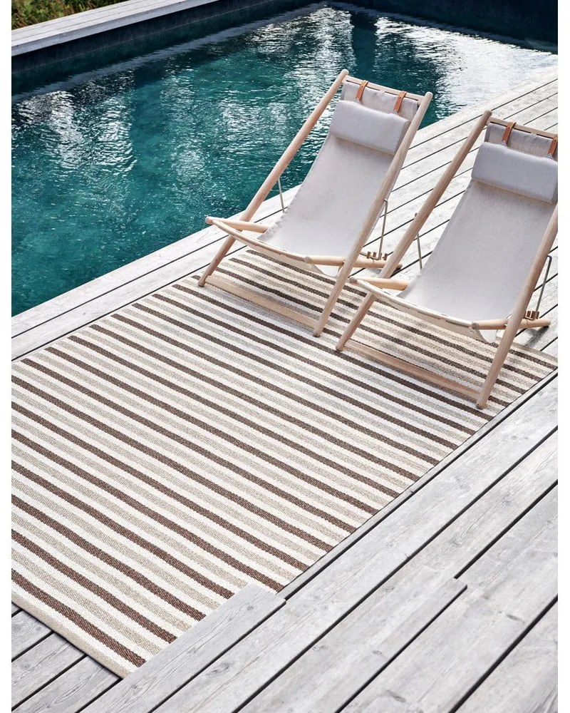 Covor pentru exterior și interior bej 70x120 cm Teo Brown – Pappelina