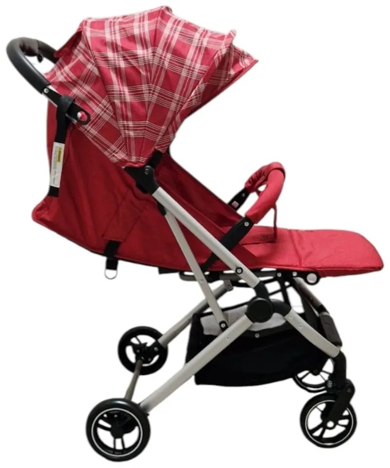 Carucior sport ultracompact pentru copii BABY CARE 311 Transformabil in troller, Spatar reglabil in 3 trepte, Pozitie somn, Rosu