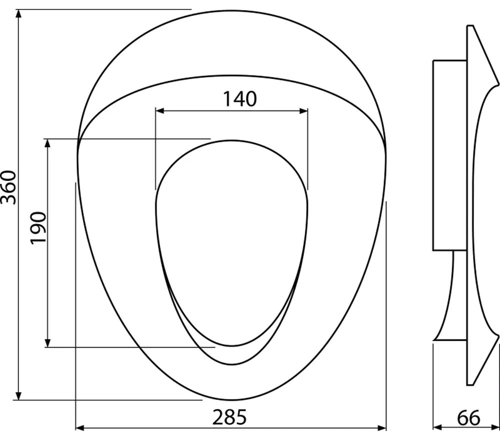 Reductor capac wc pentru copiii Alcadrain A68