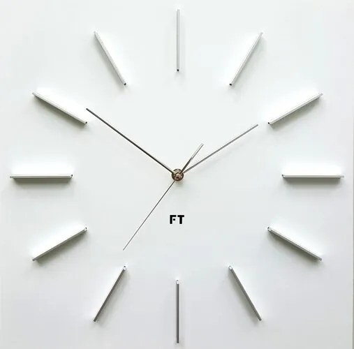 Ceas de perete design Future Time FT1010WH Square  white, 40 cm