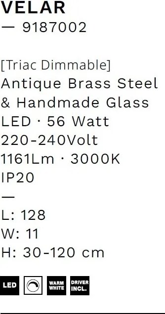 Lustra LED suspendata design decorativ VELAR