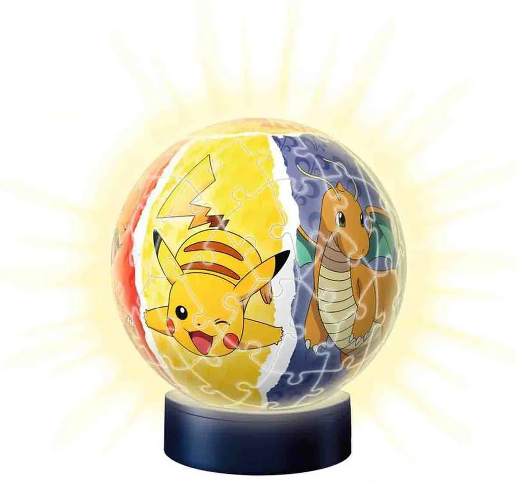 PUZZLE 3D LUMINOS POKEMON, 72 PIESE - RAVENSBURGER (RVS3D11547)