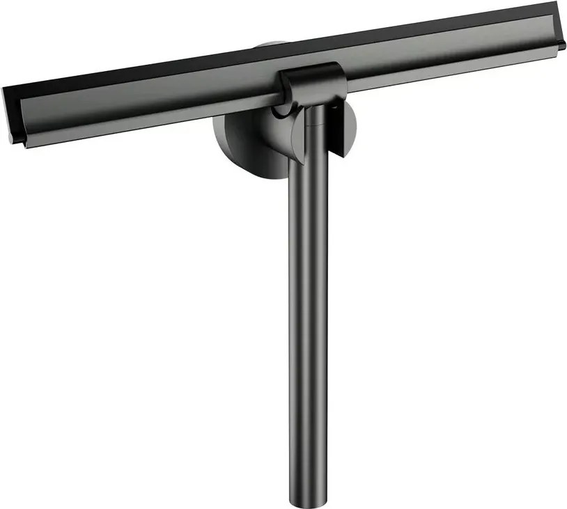 Racleta pentru sticla cu suport Omnires Uni finisaj grafit periat 25 cm