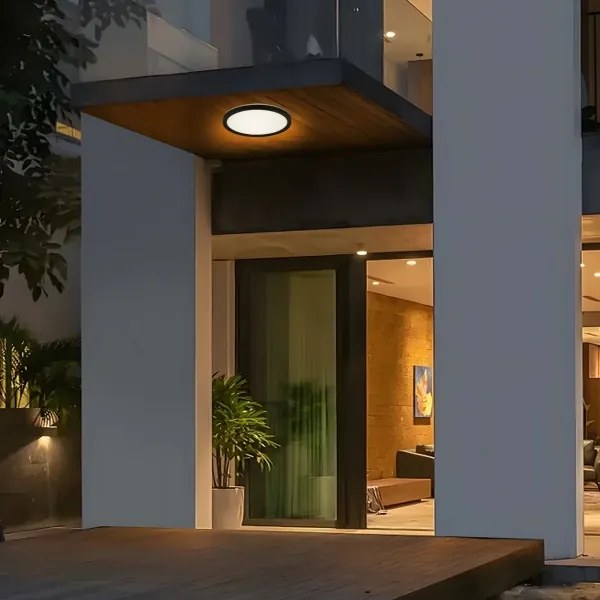 Plafonieră LED pentru baie Brilagi ULTRA SLIM LED/18W/230V d. 30 cm negru IP54