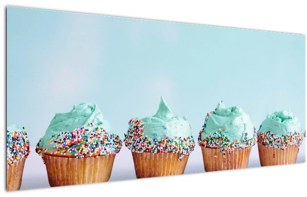 Tablou cu cupcakes (120x50 cm)