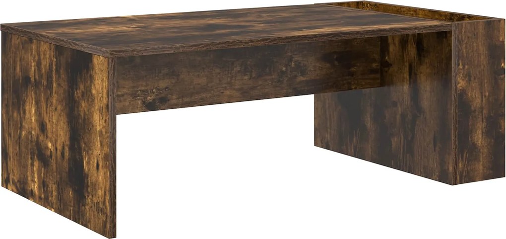 vidaXL Masă de cafea Stejar fumuriu 95 x 50 x 34 cm Lemn compozit