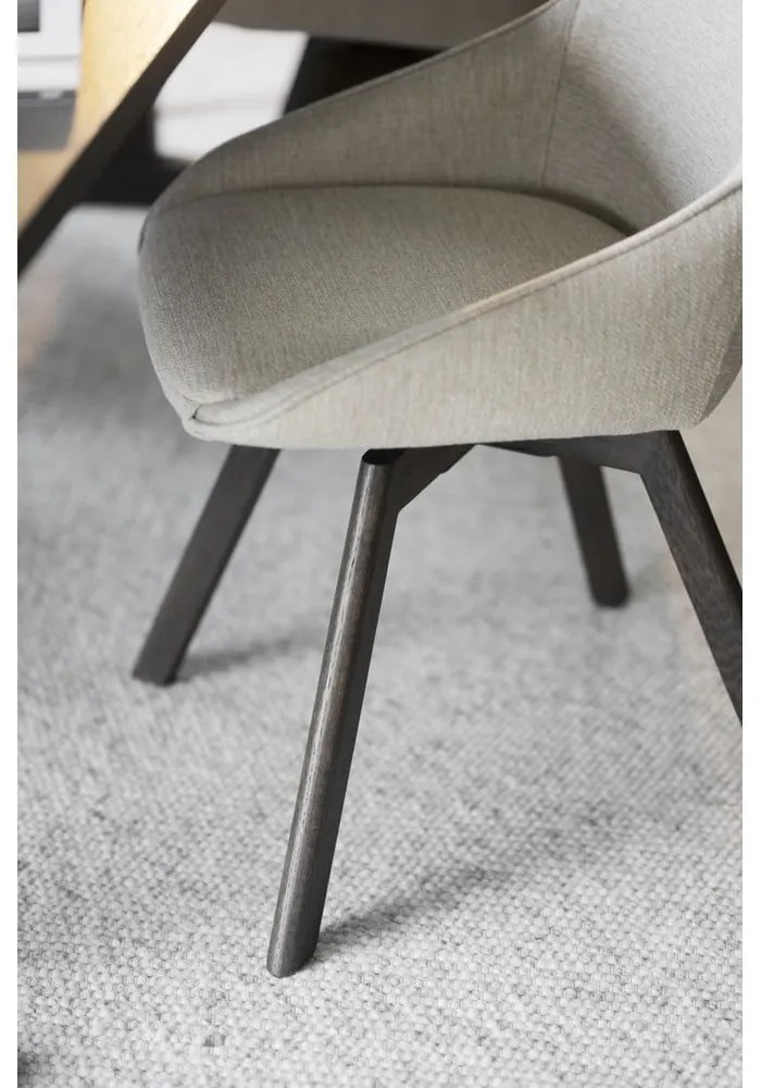 Scaune de dining bej 2 buc. Alison – Rowico