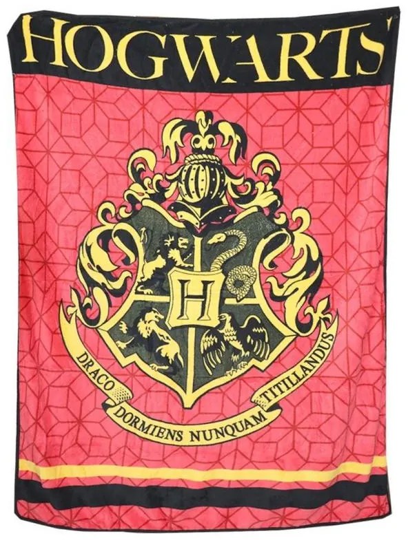 Harry Potter Crest pătură coral fleece 120x150cm