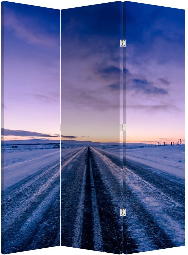 Paravan - Autostrada iarna (126x170 cm)