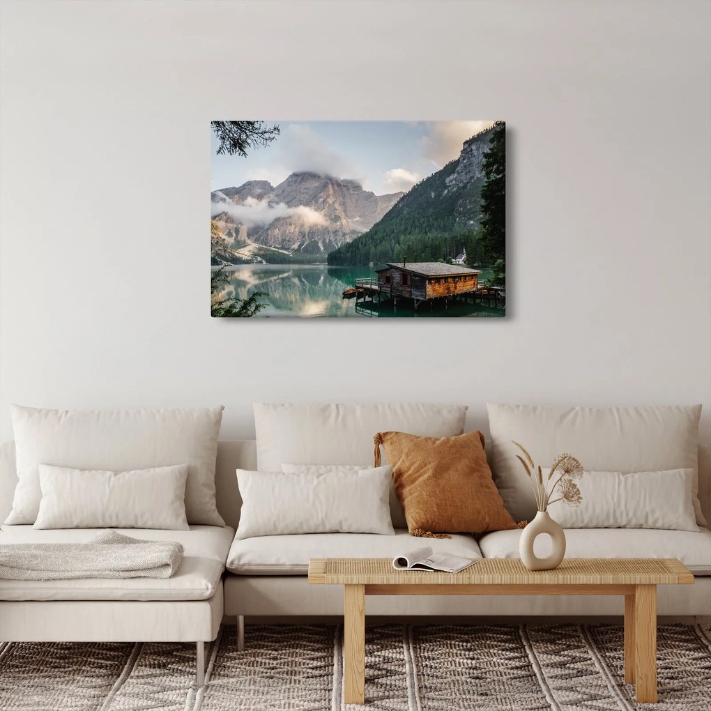 Tablou - Lake Prags (90x60 cm)
