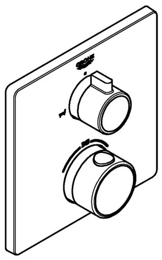GROHE GROHTHERM 24080000 - baterie termostatică pentru cadă, crom lucios