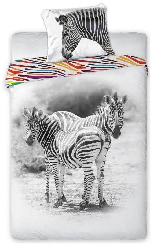 Zebră Set de lenjerie de pat Wild 140×200cm, 70×90 cm