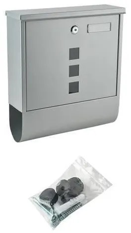 Cutie poștală argintie 34x30,7 cm