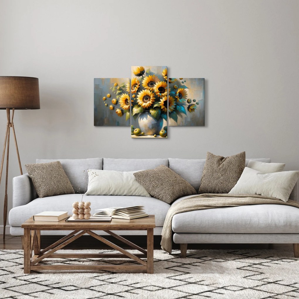 Tablou – Vază cu floarea-soarelui (90x60 cm)