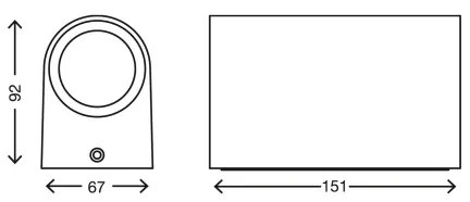 Aplică LED de exterior Telefunken 308006TF 2xGU10/5W/230V IP44