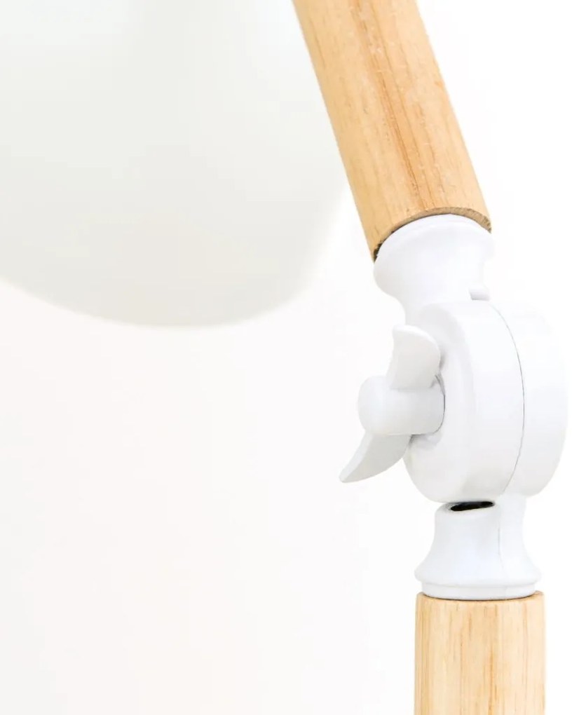 Veioza/Lampa de birou reglabila ANIKA lemn/alb