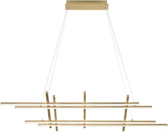 Ondaluce - Lustră LED reglabilă pe cablu MOVIDA LED/114W/230V auriu