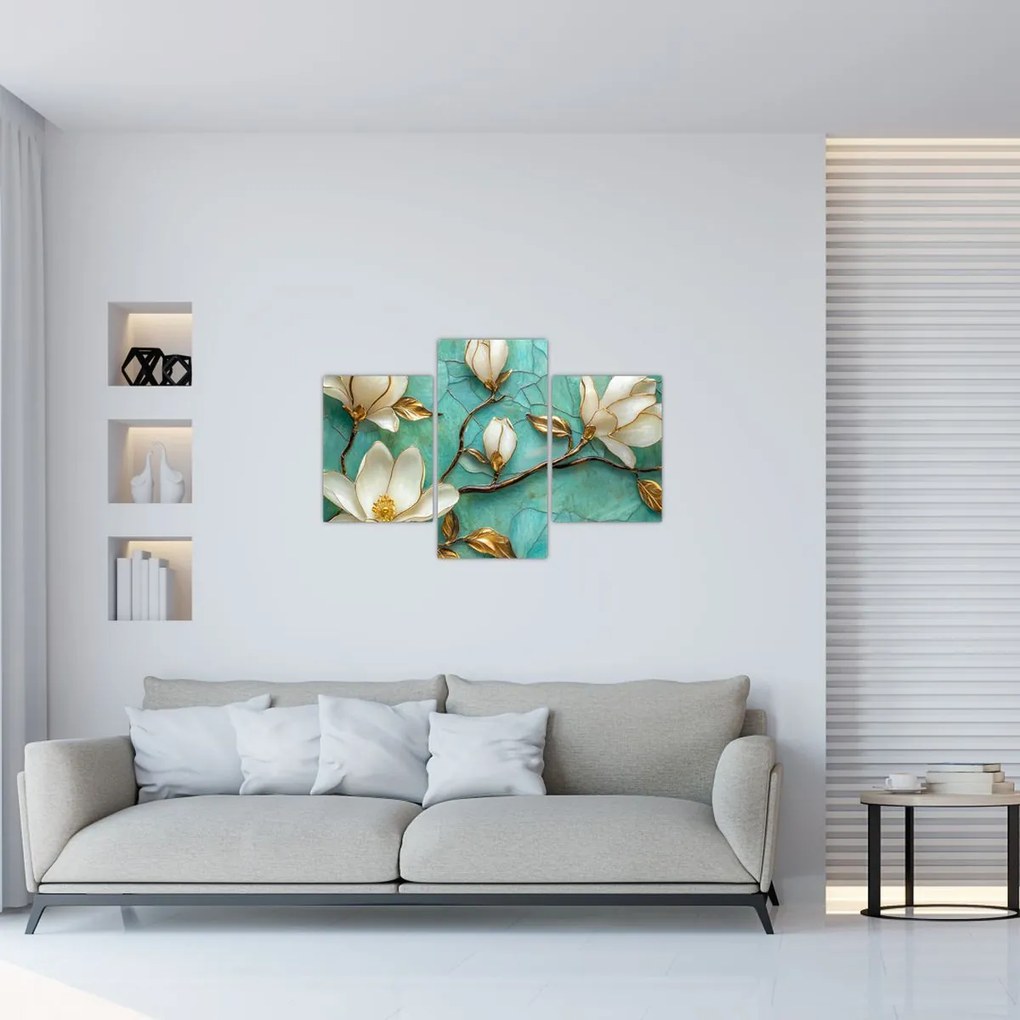 Tablou - Magnolii 3D (90x60 cm)