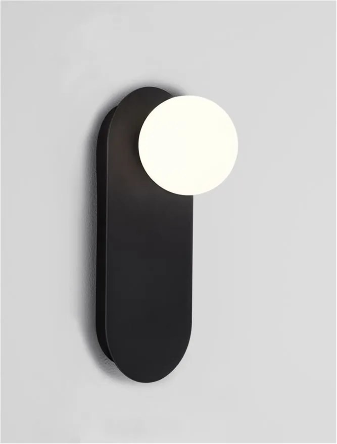 Aplica de perete design modern Blob negru