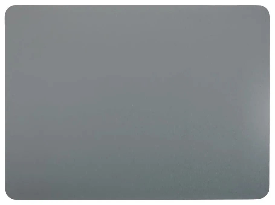 Suport farfurie din imitație de piele ZicZac Togo, 33 x 45 cm, gri