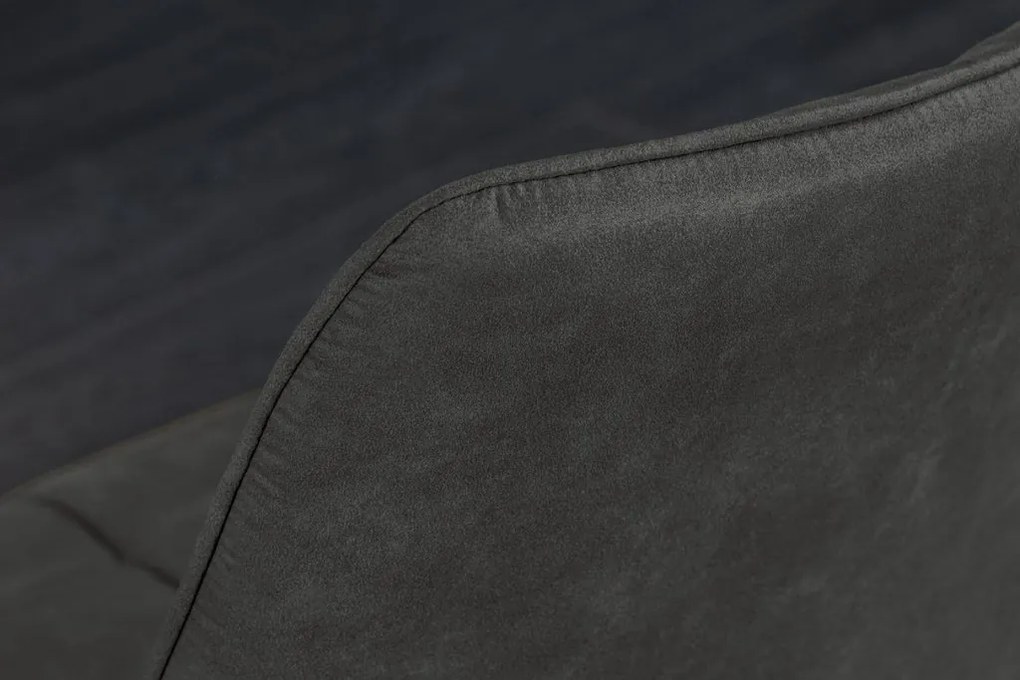 Set de 4 scaune ROADSTAR microfibra gri inchis