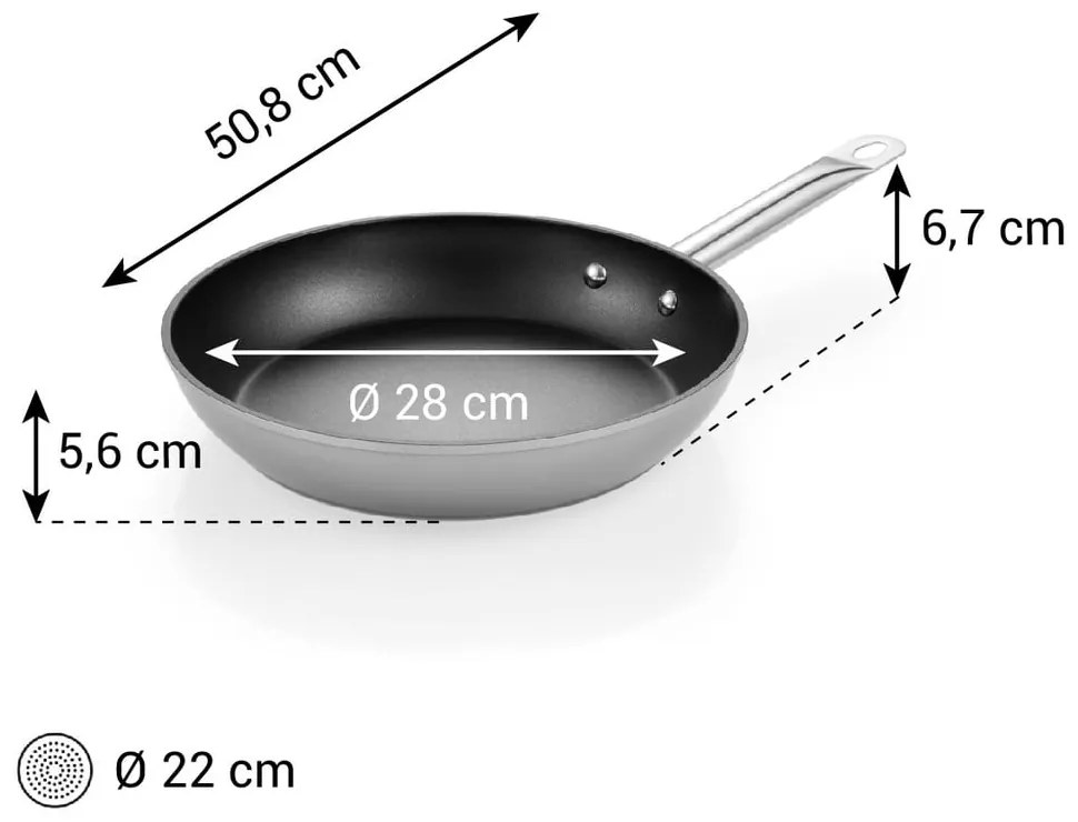 Tigaie cu suprafață antiaderentă din aluminiu ø 29 cm GrandChef+ – Tescoma