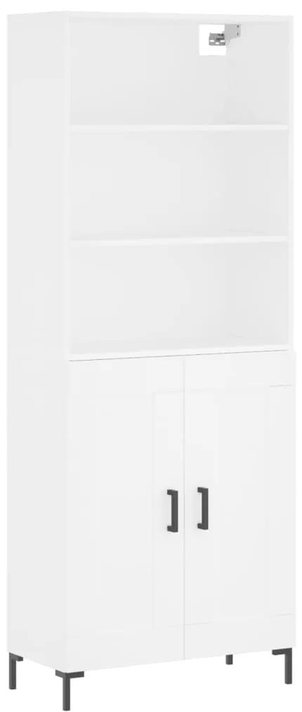 3189957 vidaXL Dulap înalt, alb, 69,5x34x180 cm, lemn compozit