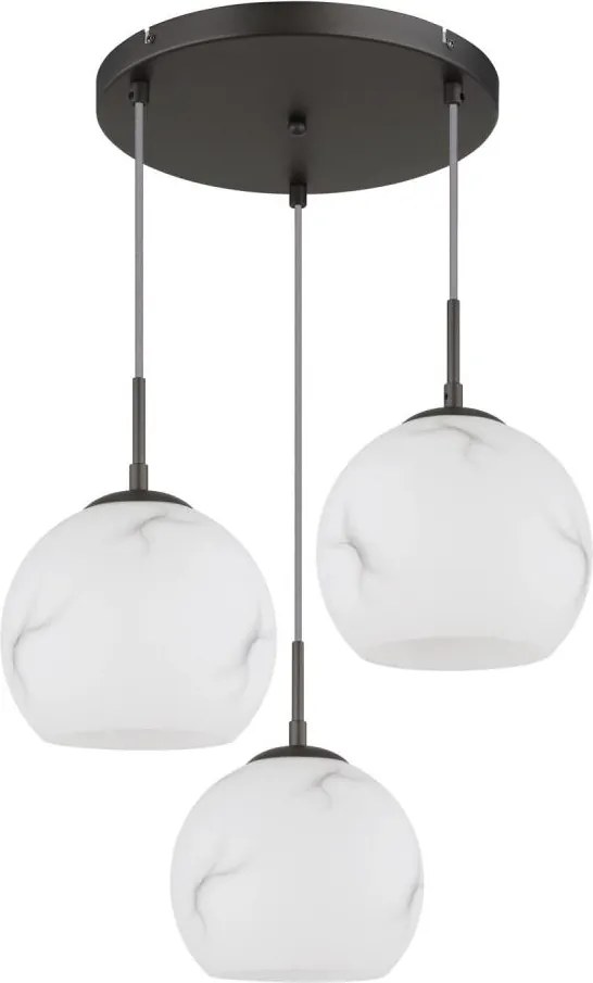Globo 15999M-3HR - Lustru suspendat pe cablu RAGUSA 3xE27/60W/230V Ø 42,5 cm