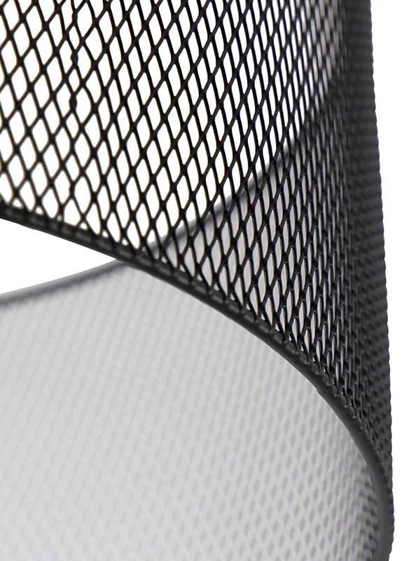 Plafoniera industrială neagră - Drum Mesh