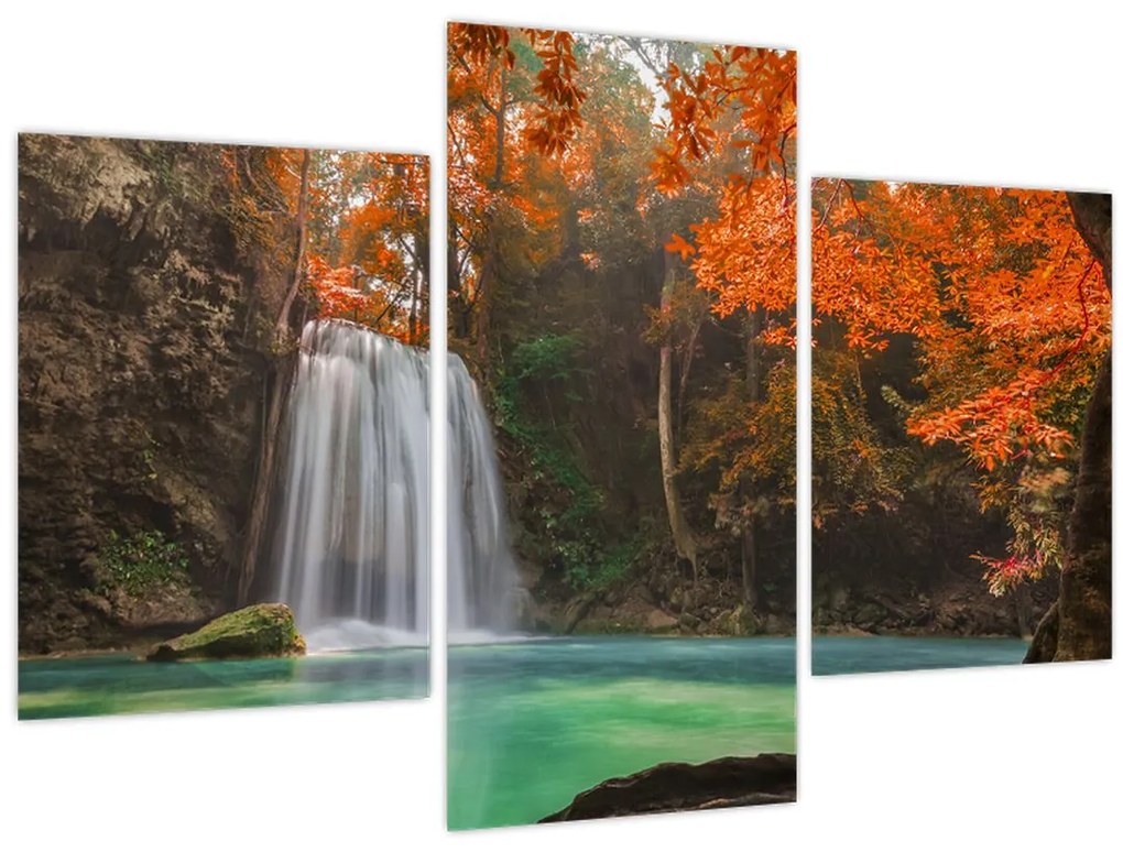 Tablou - Cascadă în Thailanda (90x60 cm)