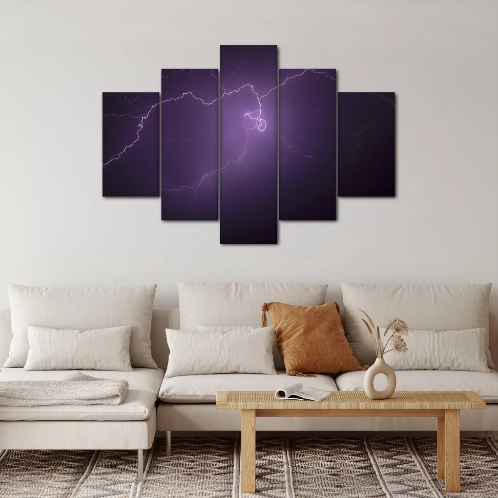 Tabloul cu fulger pe cer (150x105 cm)