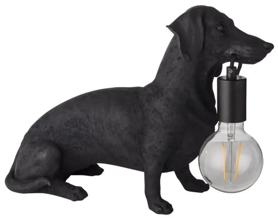 Lampă de masă Endon 101188 DACHSHUND 1xE27/10W/230V negru