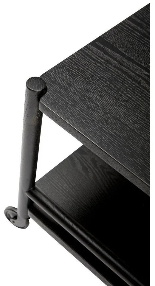 Măsuță de servire cu roți din lemn de stejar 40x40 cm Norm – Hübsch