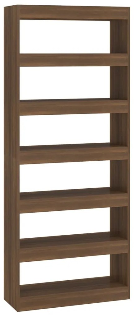 813628 vidaXL Bibliotecă/Separator cameră, stejar maro, 80x30x198 cm, lemn