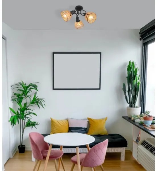 Lustră aplicată WENNA 3xE27/15W/230V Globo 54053-3D