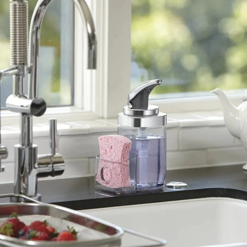 Dozator de săpun lichid din metal 650 ml - simplehuman