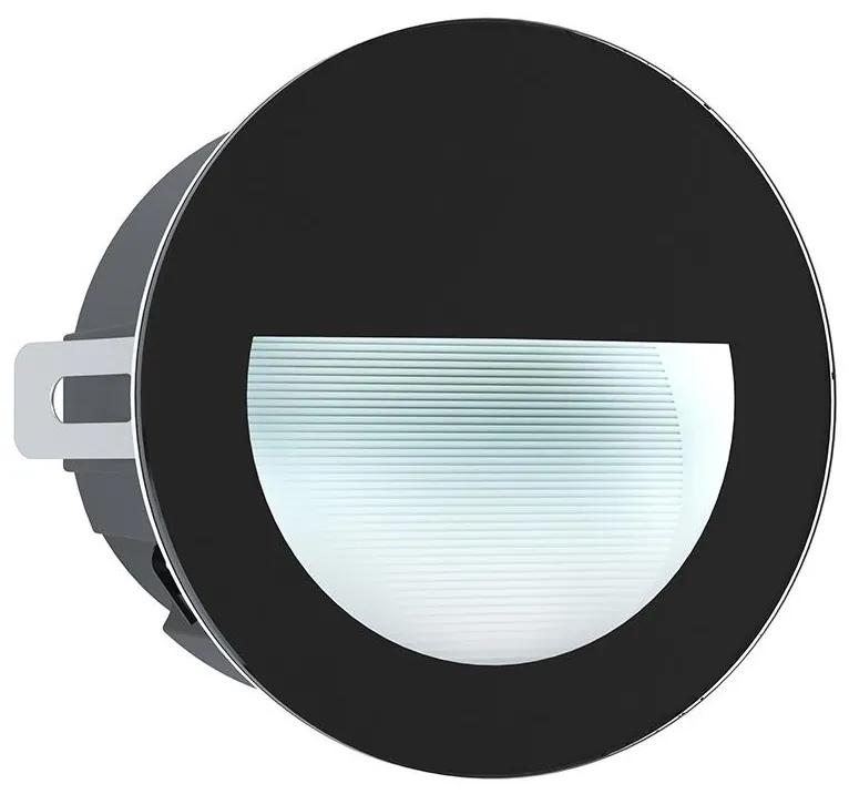 Corp de iluminat LED încastrat de exterior ARACENA LED/2,5W/230V IP65 negru Eglo 99576