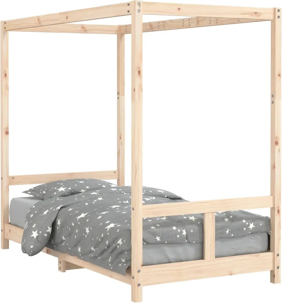 vidaXL Cadru de pat pentru copii, 80x160 cm, lemn masiv de pin