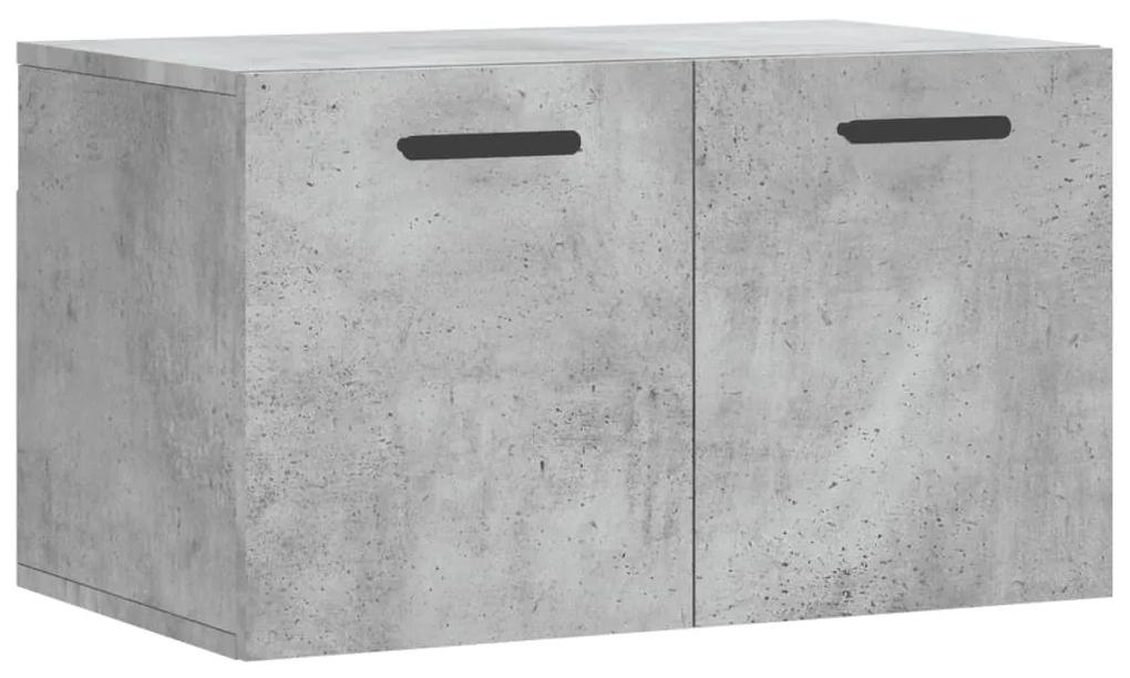830032 vidaXL Dulap de perete, gri beton, 60x36,5x35 cm, lemn prelucrat